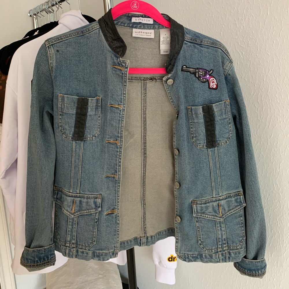 Thrifted jean jacket